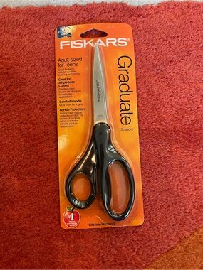 Fiskars Graduate Adult-Sized Scissors in Black